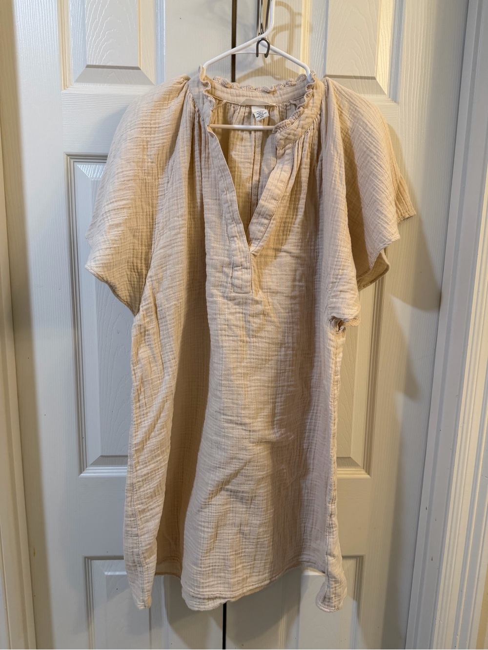 H&M Cream Gauze Dress